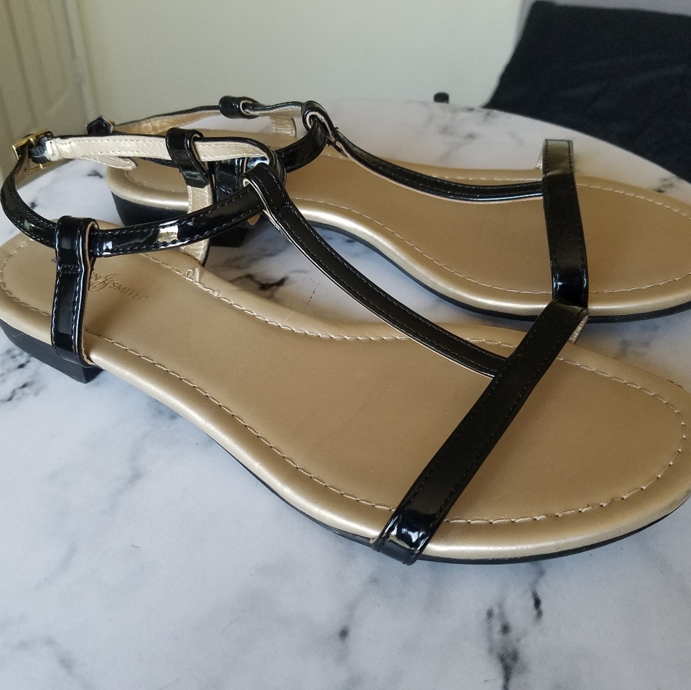 Women Black Jaclyn Smith Dress Sandals